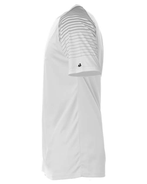 Badger 4210 Lineup T-Shirt #color_White