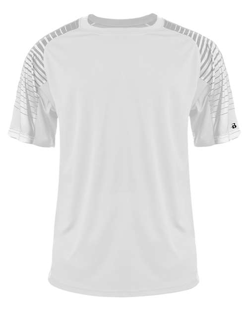 Badger 4210 Lineup T-Shirt #color_White