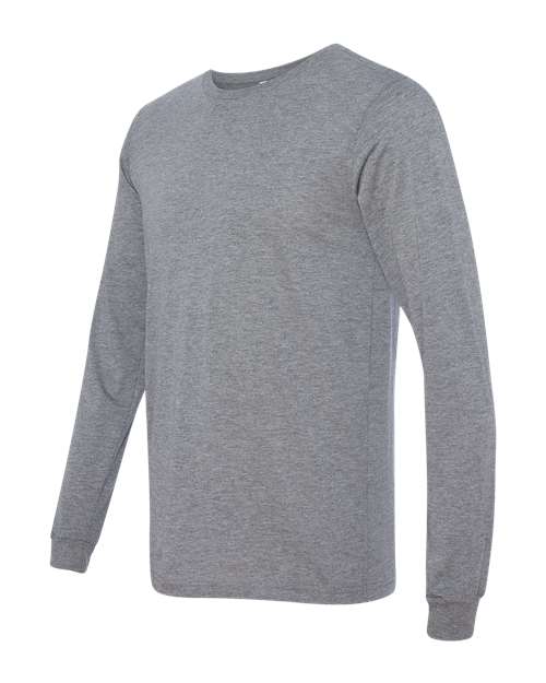 Bella + Canvas 3501 Unisex Jersey Long-Sleeve T-Shirt #color_GREY TRIBLEND