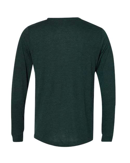 Bella + Canvas 3501 Unisex Jersey Long-Sleeve T-Shirt #color_EMERALD TRIBLEND