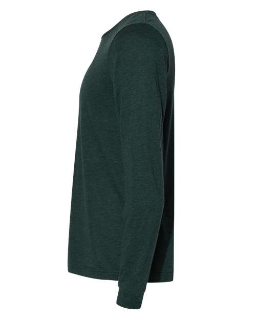 Bella + Canvas 3501 Unisex Jersey Long-Sleeve T-Shirt #color_EMERALD TRIBLEND