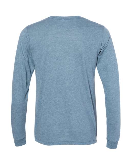 Bella + Canvas 3501 Unisex Jersey Long-Sleeve T-Shirt #color_DENIM TRIBLEND