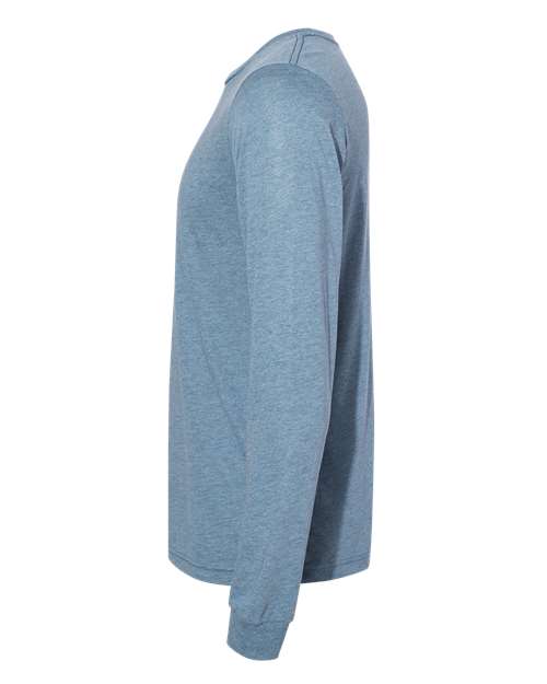 Bella + Canvas 3501 Unisex Jersey Long-Sleeve T-Shirt #color_DENIM TRIBLEND