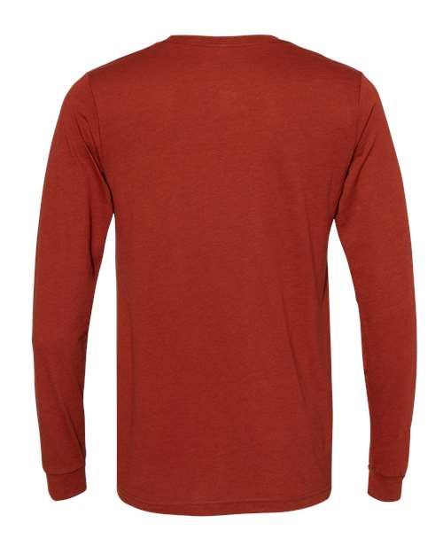 Bella + Canvas 3501 Unisex Jersey Long-Sleeve T-Shirt #color_BRICK TRIBLEND