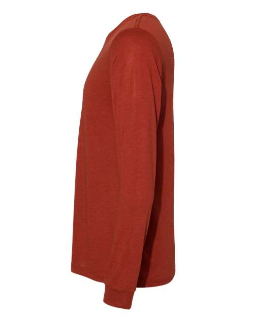 Bella + Canvas 3501 Unisex Jersey Long-Sleeve T-Shirt #color_BRICK TRIBLEND
