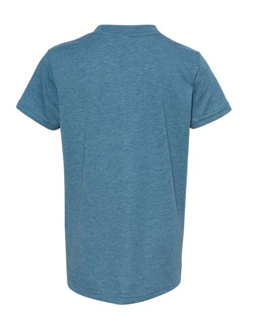 Bella + Canvas 3001Y Youth Jersey T-Shirt #color_HEATHR DEEP TEAL