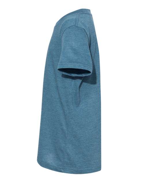 Bella + Canvas 3001Y Youth Jersey T-Shirt #color_HEATHR DEEP TEAL