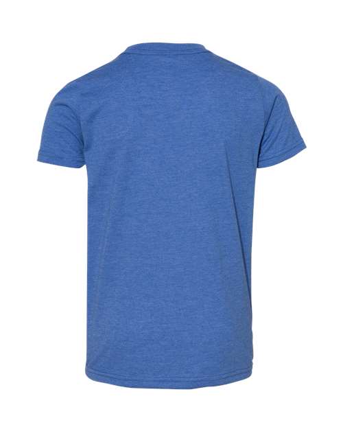 Bella + Canvas 3001Y Youth Jersey T-Shirt #color_HEATHER TRU ROYL