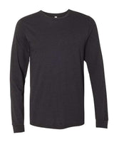 Bella + Canvas 3501 Unisex Jersey Long-Sleeve T-Shirt #color_BLACK HEATHER