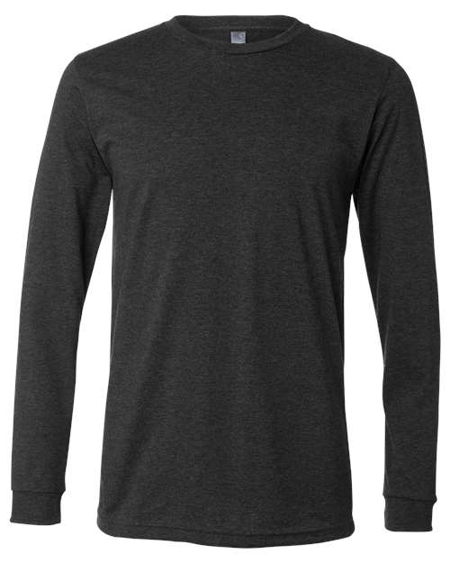 Bella + Canvas 3501 Unisex Jersey Long-Sleeve T-Shirt #color_DRK GREY HEATHER