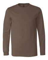 Bella + Canvas 3501 Unisex Jersey Long-Sleeve T-Shirt #color_HEATHER BROWN