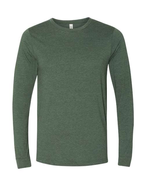 Bella + Canvas 3501 Unisex Jersey Long-Sleeve T-Shirt #color_HEATHER FOREST