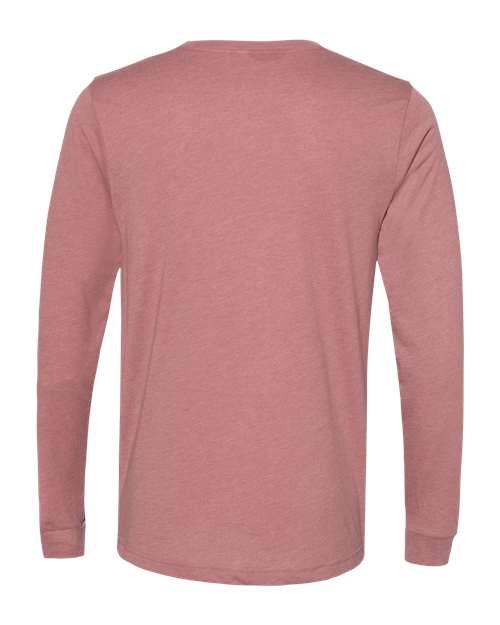 Bella + Canvas 3501 Unisex Jersey Long-Sleeve T-Shirt #color_HEATHER MAUVE