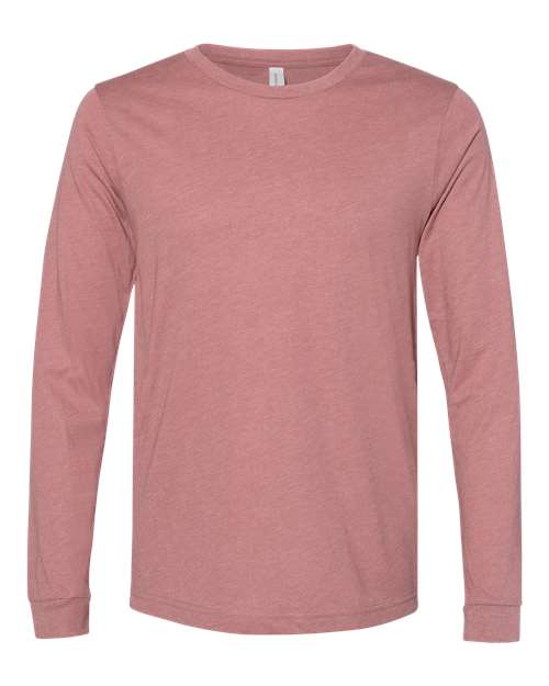 Bella + Canvas 3501 Unisex Jersey Long-Sleeve T-Shirt #color_HEATHER MAUVE