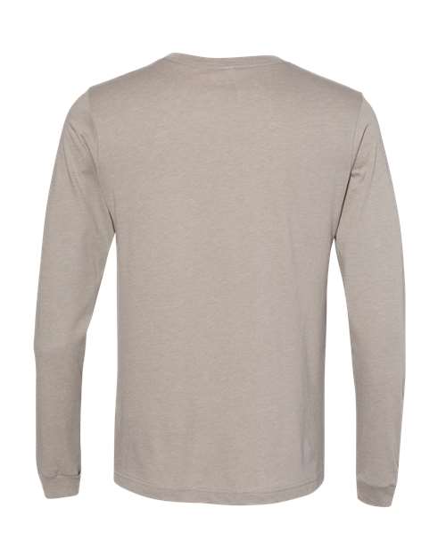 Bella + Canvas 3501 Unisex Jersey Long-Sleeve T-Shirt #color_HEATHER STONE