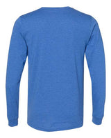Bella + Canvas 3501 Unisex Jersey Long-Sleeve T-Shirt #color_HEATHER TRU ROYL