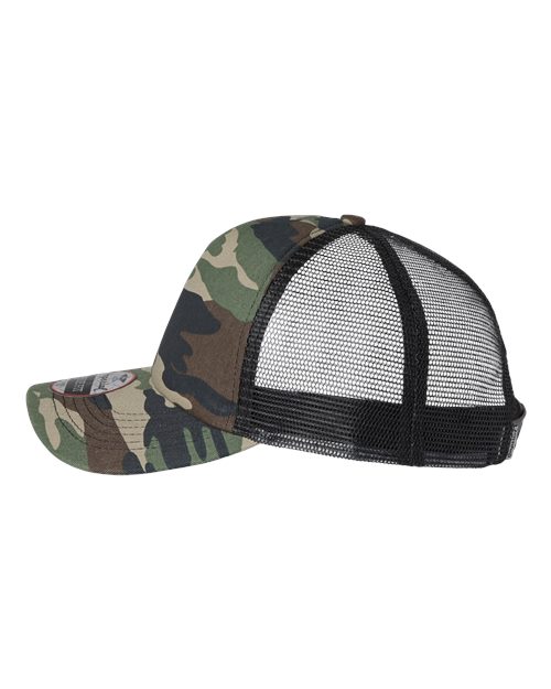 Imperial 1287 North Country Trucker Cap #color_Camo/ Black