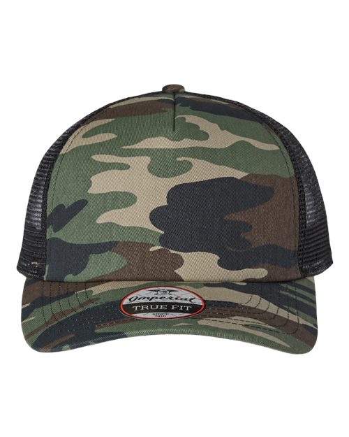 Imperial 1287 North Country Trucker Cap #color_Camo/ Black
