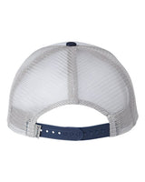 Imperial 1287 North Country Trucker Cap #color_White/ Navy/ Grey