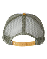 Imperial 1287 North Country Trucker Cap #color_White/ Wheat/ Elmwood