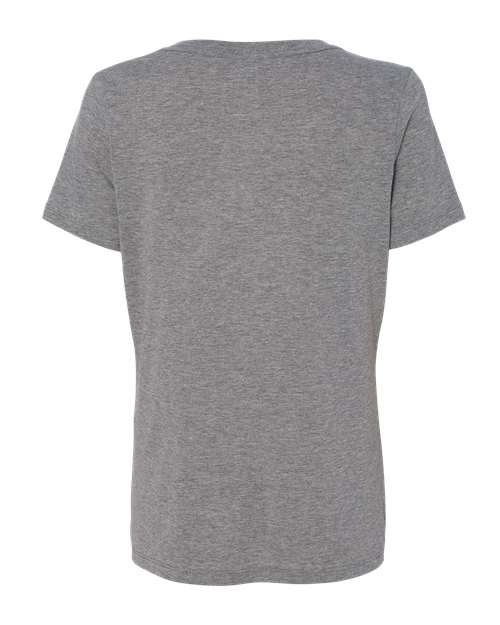 Bella + Canvas 6405 Ladies' Relaxed Jersey V-Neck T-Shirt #color_GREY TRIBLEND