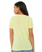 Bella + Canvas 6405 Ladies' Relaxed Jersey V-Neck T-Shirt #color_PALE YLW TRBLND