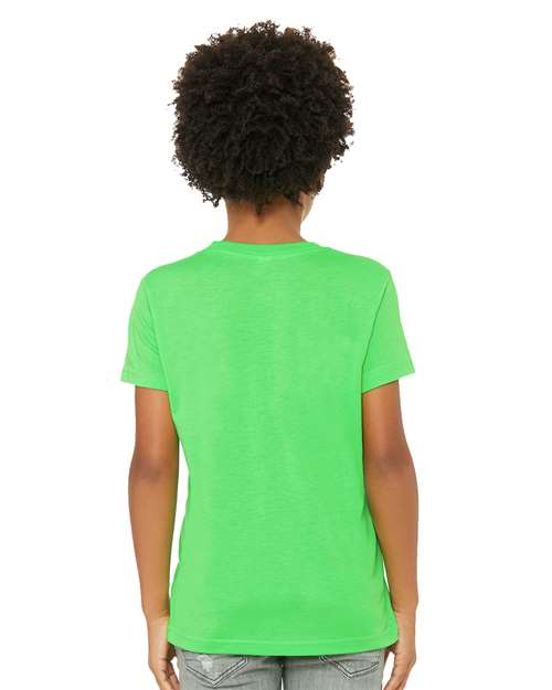 Bella + Canvas 3001Y Youth Jersey T-Shirt #color_NEON GREEN