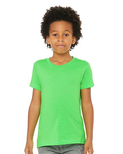 Bella + Canvas 3001Y Youth Jersey T-Shirt #color_NEON GREEN