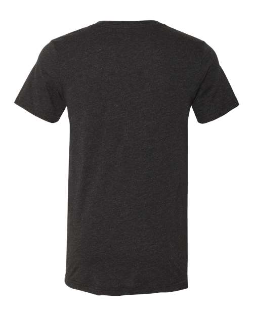 Bella + Canvas 3005 Unisex Jersey Short-Sleeve V-Neck T-Shirt #color_BLACK HEATHER