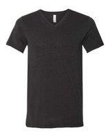Bella + Canvas 3005 Unisex Jersey Short-Sleeve V-Neck T-Shirt #color_BLACK HEATHER
