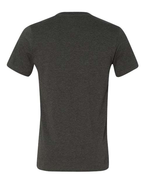 Bella + Canvas 3005 Unisex Jersey Short-Sleeve V-Neck T-Shirt #color_DK GREY HEATHER