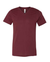 Bella + Canvas 3005 Unisex Jersey Short-Sleeve V-Neck T-Shirt #color_HEATHER CARDINAL