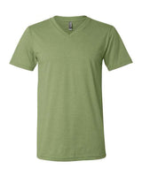 Bella + Canvas 3005 Unisex Jersey Short-Sleeve V-Neck T-Shirt #color_HEATHER GREEN