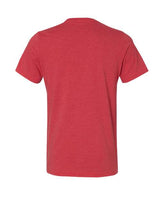 Bella + Canvas 3005 Unisex Jersey Short-Sleeve V-Neck T-Shirt #color_HEATHER RED