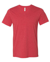 Bella + Canvas 3005 Unisex Jersey Short-Sleeve V-Neck T-Shirt #color_HEATHER RED