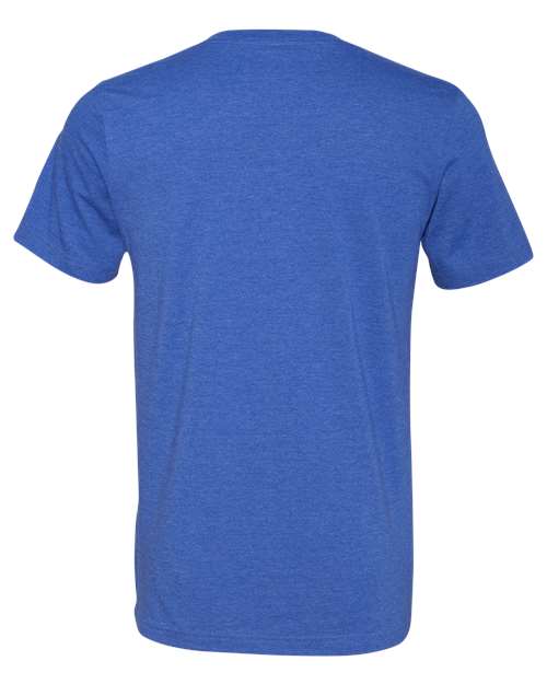 Bella + Canvas 3005 Unisex Jersey Short-Sleeve V-Neck T-Shirt #color_HTHR TRUE ROYAL