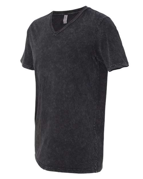 Bella + Canvas 3005 Unisex Jersey Short-Sleeve V-Neck T-Shirt #color_BLK MINERAL WASH