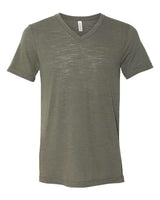 Bella + Canvas 3005 Unisex Jersey Short-Sleeve V-Neck T-Shirt #color_OLIVE SLUB