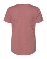 Bella + Canvas 6405 Ladies' Relaxed Jersey V-Neck T-Shirt #color_HEATHER MAUVE