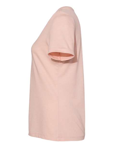 Bella + Canvas 6405 Ladies' Relaxed Jersey V-Neck T-Shirt #color_HEATHER PEACH