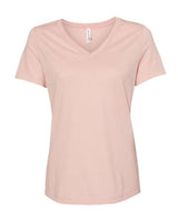 Bella + Canvas 6405 Ladies' Relaxed Jersey V-Neck T-Shirt #color_HEATHER PEACH
