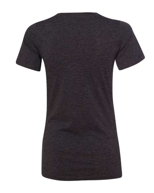 Bella + Canvas 6405 Ladies' Relaxed Jersey V-Neck T-Shirt #color_CHRCL BLCK TRBLN