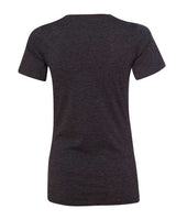 Bella + Canvas 6405 Ladies' Relaxed Jersey V-Neck T-Shirt #color_CHRCL BLCK TRBLN