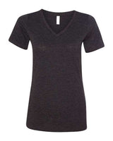 Bella + Canvas 6405 Ladies' Relaxed Jersey V-Neck T-Shirt #color_CHRCL BLCK TRBLN