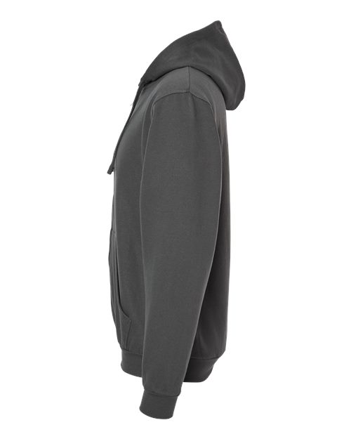 Tultex 331 Full-Zip Hooded Sweatshirt #color_Charcoal