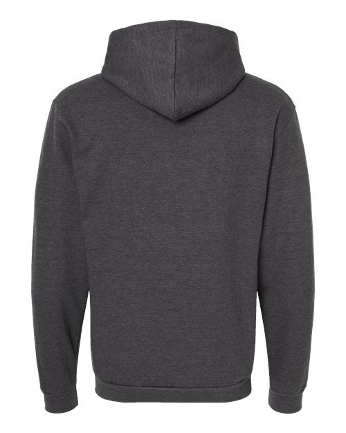 Tultex 331 Full-Zip Hooded Sweatshirt #color_Heather Charcoal
