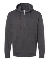 Tultex 331 Full-Zip Hooded Sweatshirt #color_Heather Charcoal
