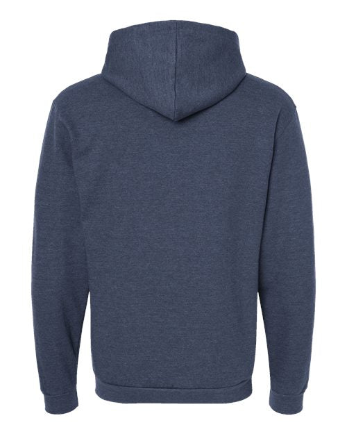 Tultex 331 Full-Zip Hooded Sweatshirt #color_Heather Denim