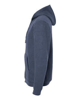 Tultex 331 Full-Zip Hooded Sweatshirt #color_Heather Denim