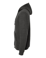 Tultex 331 Full-Zip Hooded Sweatshirt #color_Heather Graphite